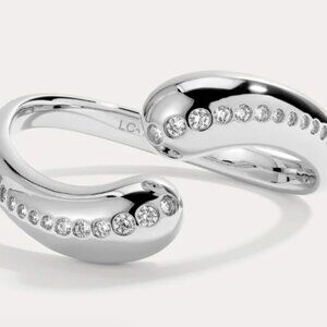 Lili Claspe White Cz Adeline Cuff Bracelet